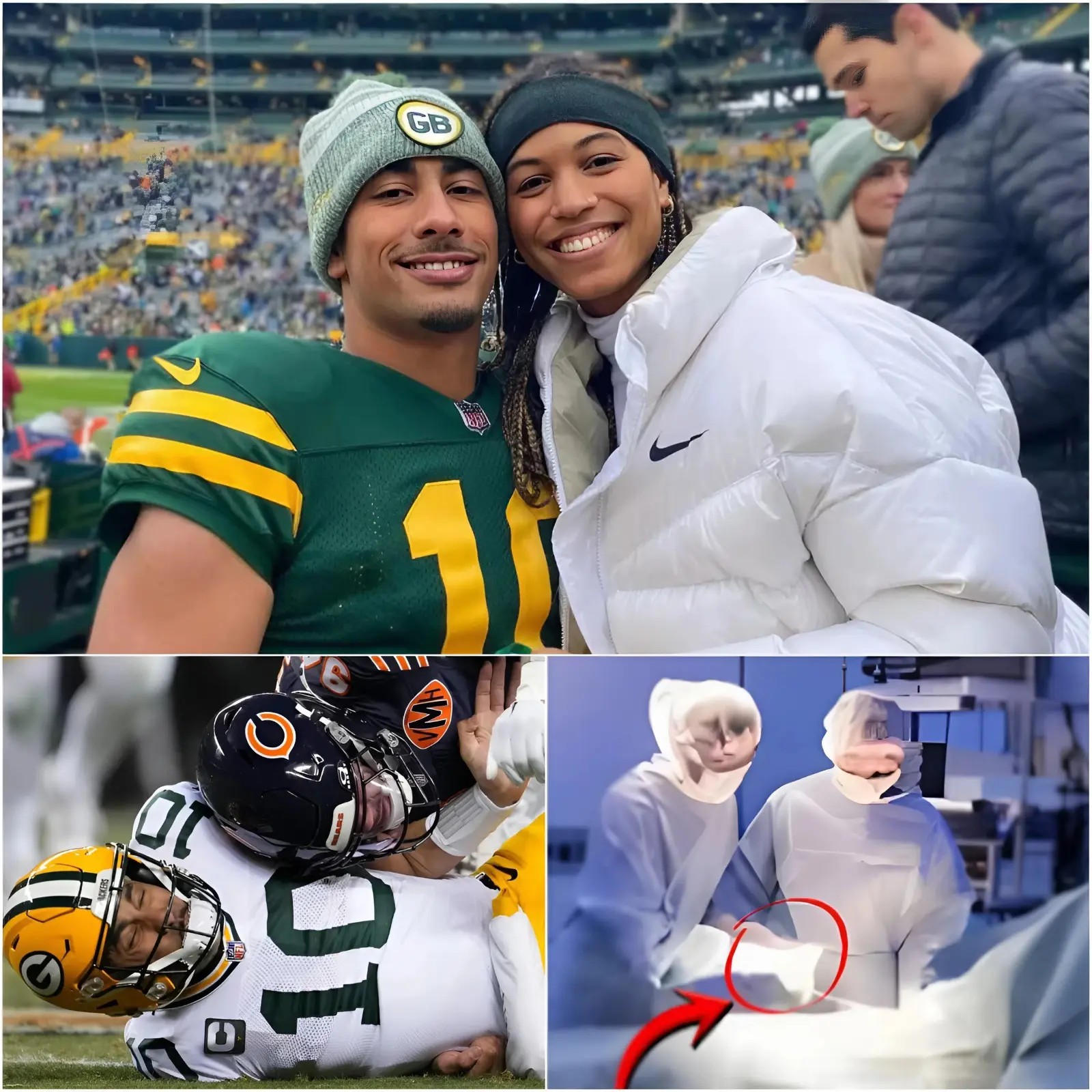 URGENT: Jordan Love rushed to hospital after Bears game injury — Packers star under close medical watch as fans anxiously await updates on his condition. 1277
