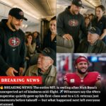 BREAKING NEWS: Passengers on a cross-country flight are still trying to process what they witnessed from 49ers star Nick Bosa just hours ago. ✈️ Multiple eyewitnesses say Bosa quietly approached an elderly U.S. veteran and insisted he take his first-class seat — but that wasn’t the moment that stunned the cabin. What Bosa did after moving to the back left flight attendants frozen in emotional disbelief, as passengers described the scene as “something you don’t forget.” 1810