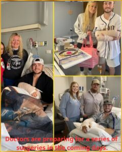 IN HUNTER’S ROOM AT 1:01 AM: Doctors are preparing for a series of surgeries in the coming days.