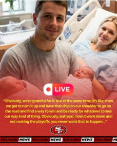 Brock Purdy’s wife Jenna shares a heartfelt moment with Fred Warner and Sydney as the 49ers family celebrates the birth of baby girl Bella, a quiet off-field scene highlighting unity, joy, and emotional balance inside San Francisco just as pressure builds ahead of the Eagles showdown