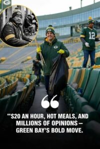 Green Bay Packers Announce Inspiring Initiative: Hiring Homeless Workers to Restore Lambeau Field and Renew Human Dignity