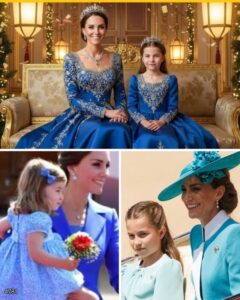 “Mum… look — we match.” At King Charles’s coronation, Catherine and Princess Charlotte didn’t need a single dramatic move to steal the spotlight — their perfectly coordinated look did it for them. From the sparkling headpieces with a modern, wreath-like feel to the soft ivory-and-silver tones, every detail read like a quiet message about family, legacy, and a monarchy subtly shifting into a new era.